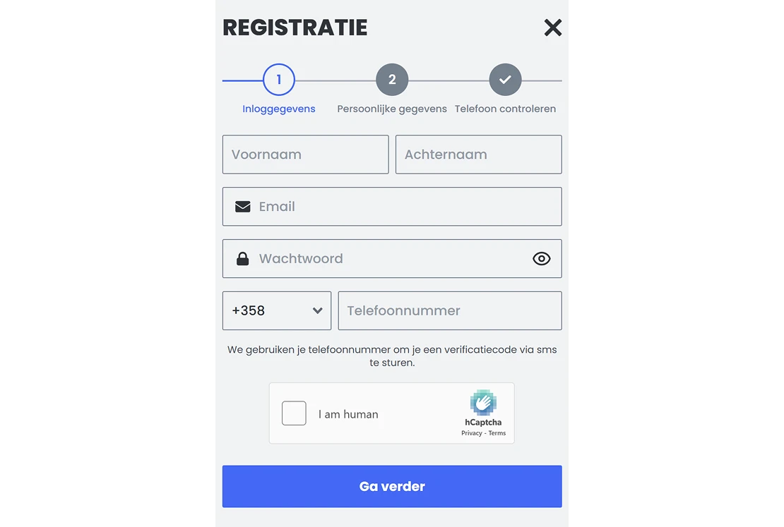 30bet Registratie